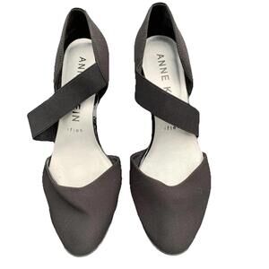 Anne Klein Nylon Wedges Black Shoes Sz 8